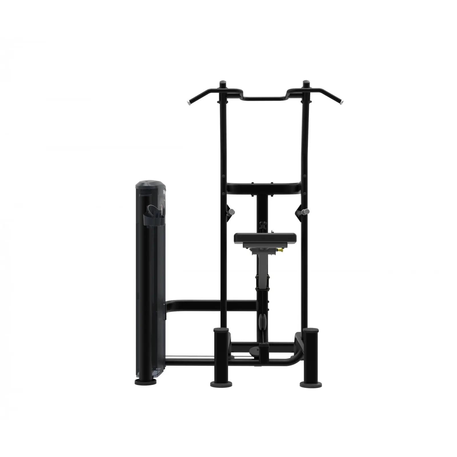 Station de musculation - Dips et tractions assistés - Taurus IT95 - Noir 2/4