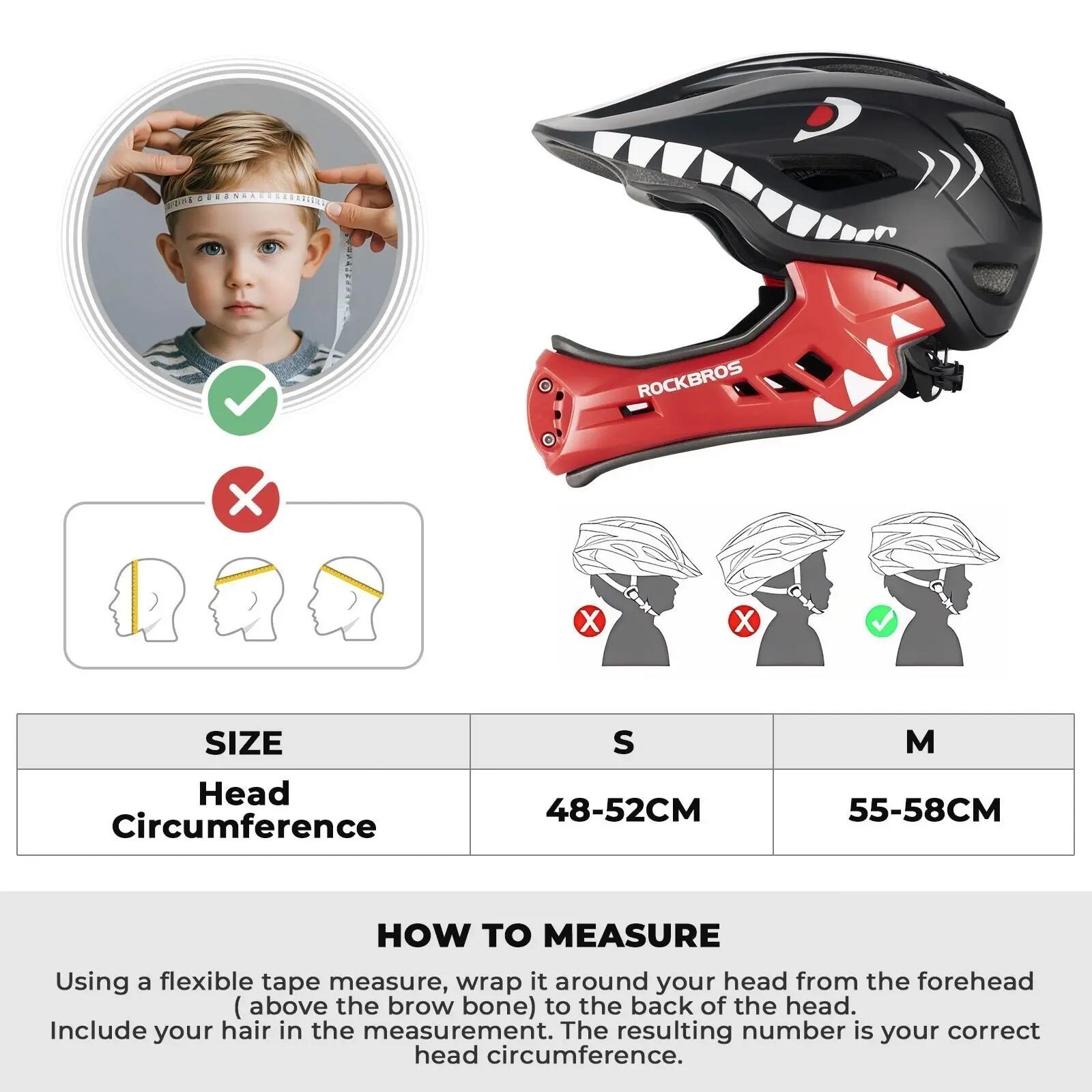 Casque enfant ROCKBROS + lunettes de soleil UV400 6/10