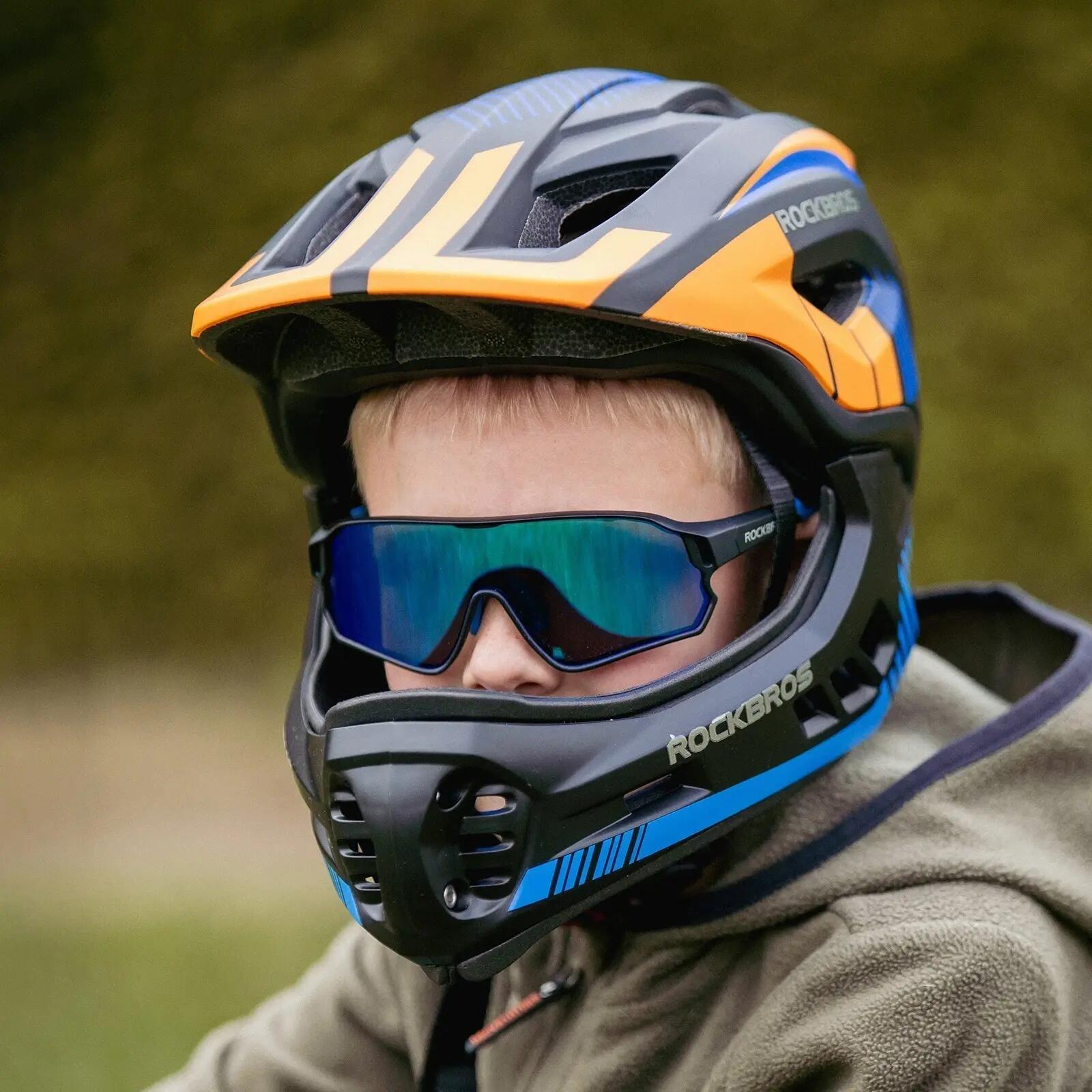 Casque enfant ROCKBROS + lunettes de soleil UV400 10/10