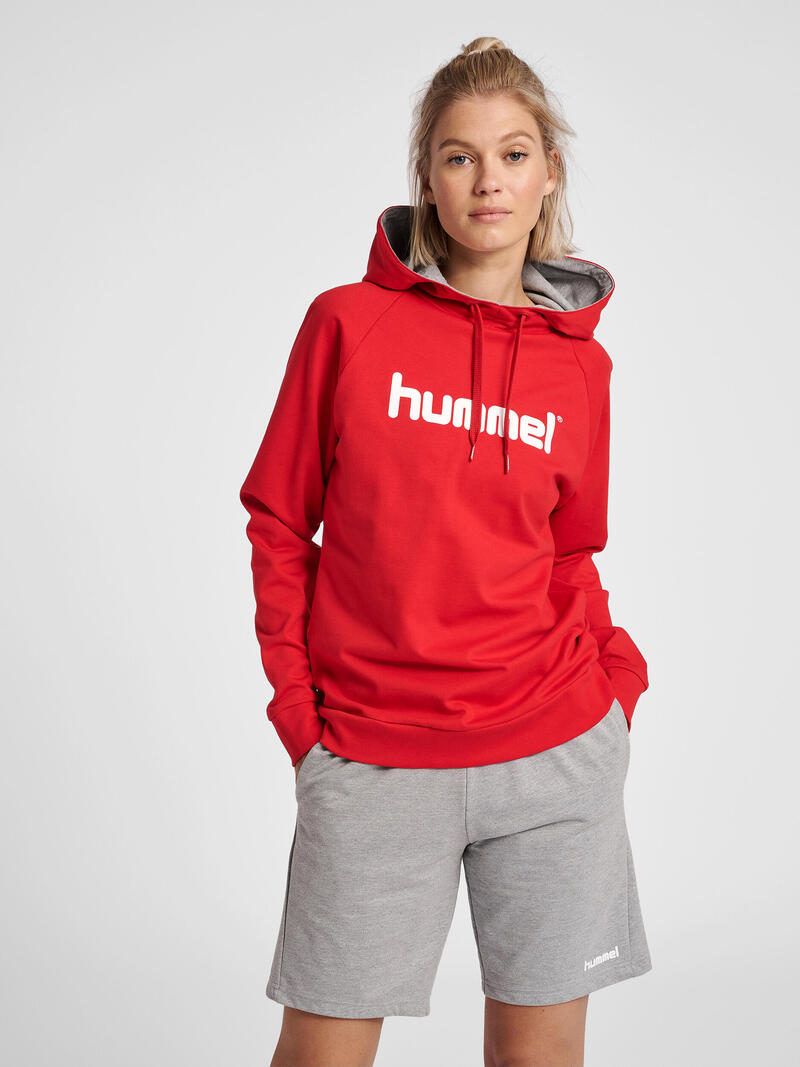 Bluza sportowa z kapturem damska Hummel Go Cotton Logo Hoodie Woman