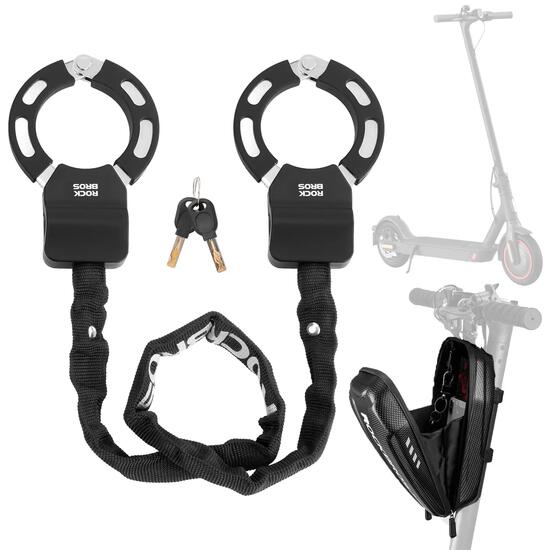 Antivol menottes ROCKBROS 59 cm + sacoche guidon 2L