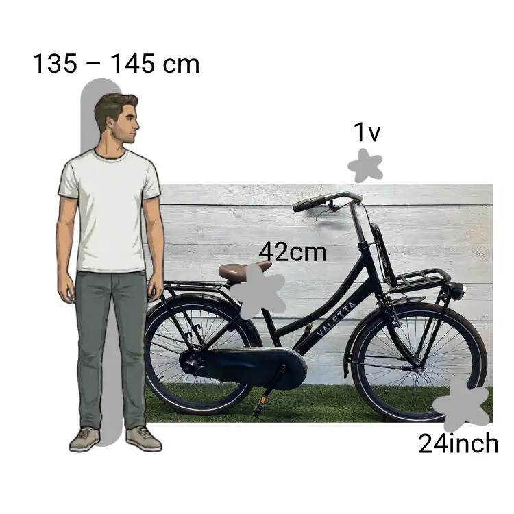Bicicletta usata Valetta Kinderfiets 2/4