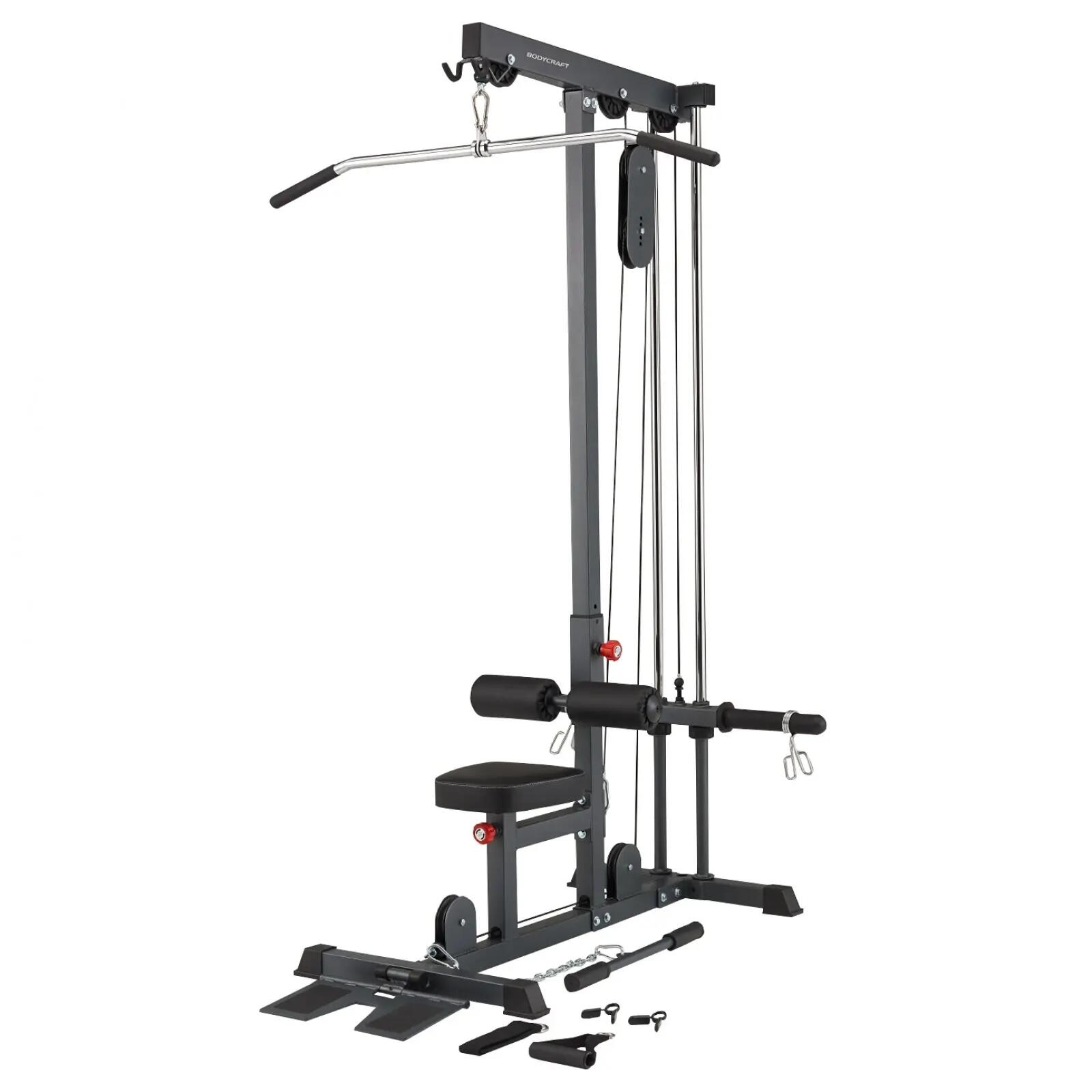 Krachtstation - Fitness - Lat Pull Tower - Verstelbaar - Zwart 1/3