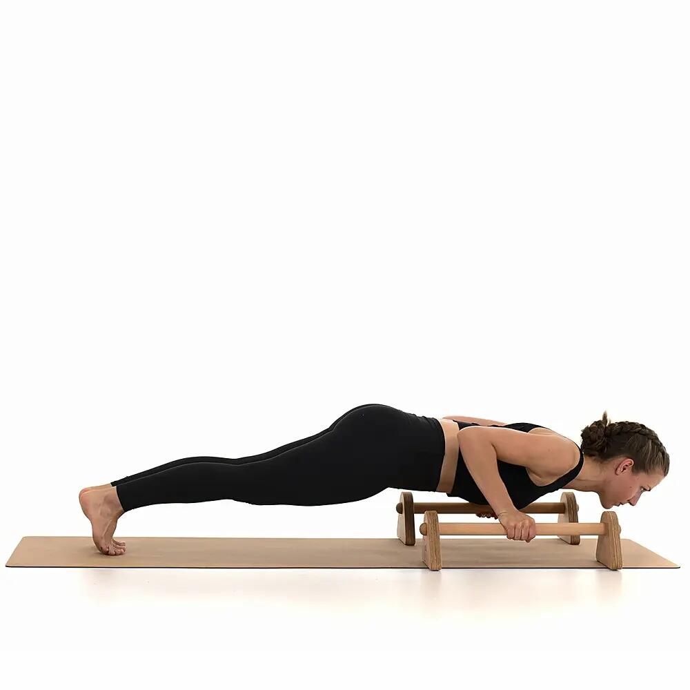 Liegestützgriffe Holz Push Up Bars für Krafttraining 3/5