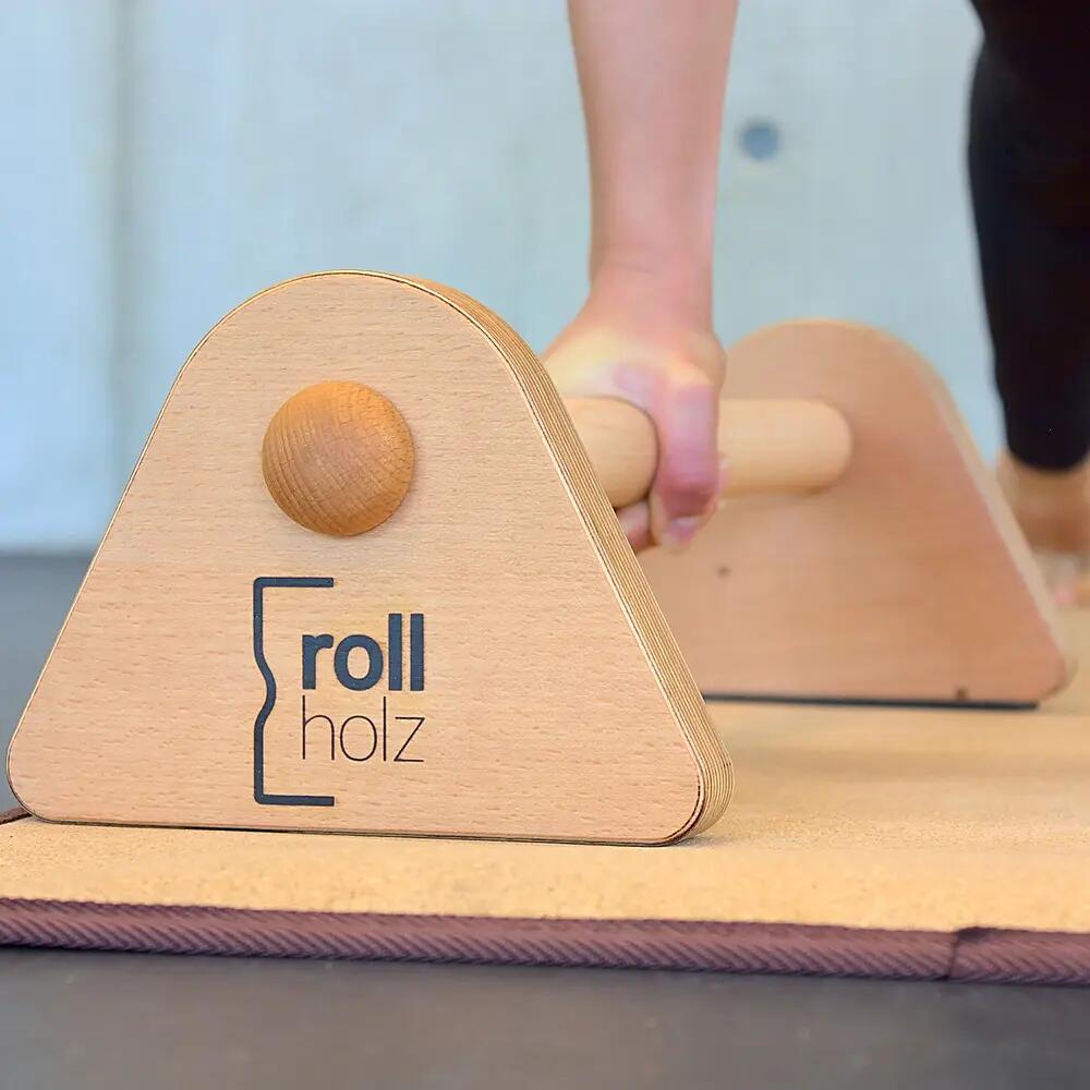 Liegestützgriffe Holz Push Up Bars für Krafttraining 2/5
