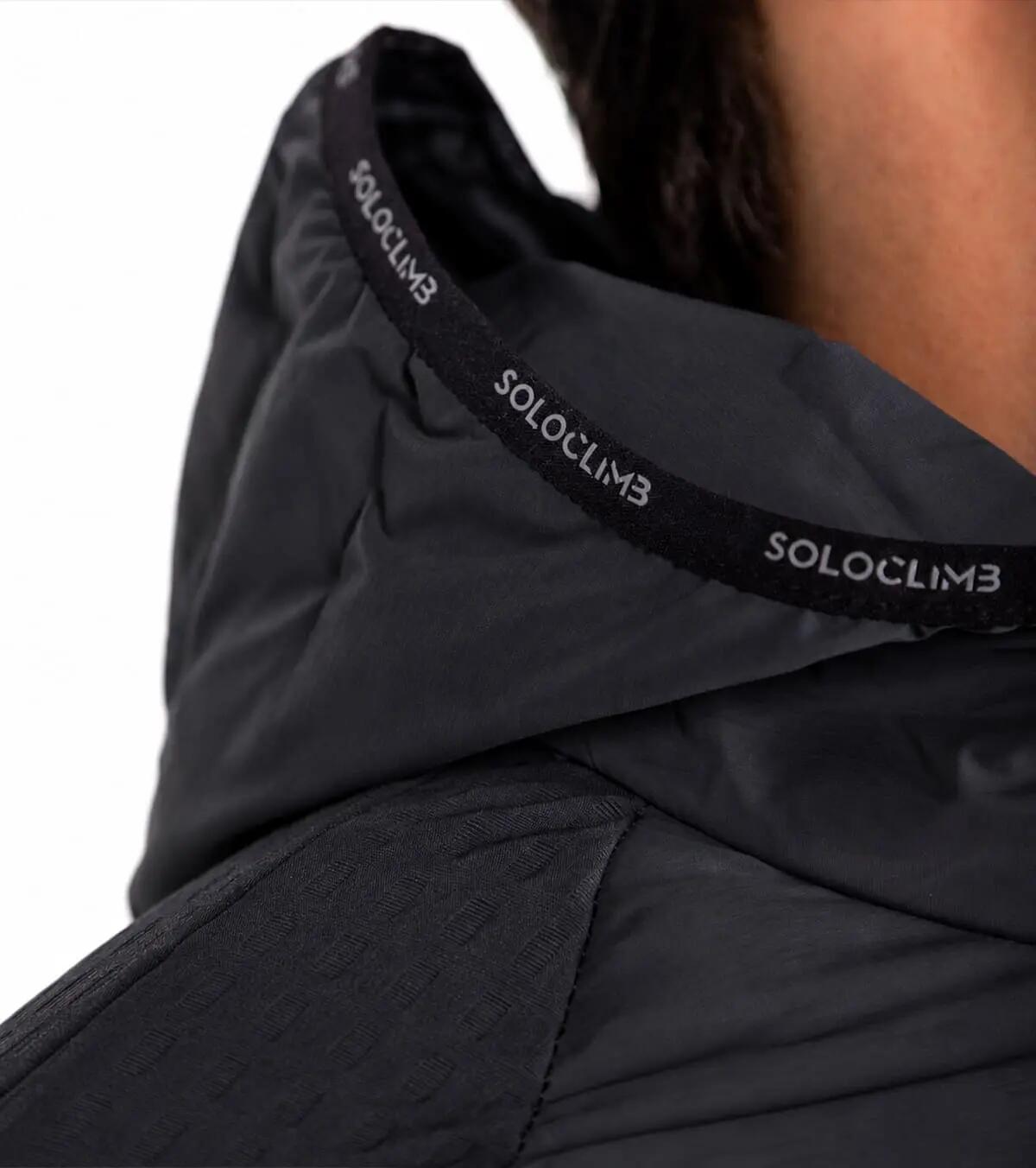 Chaqueta Térmica de Montaña con Capucha Mercurio Hombre Negro 4/5