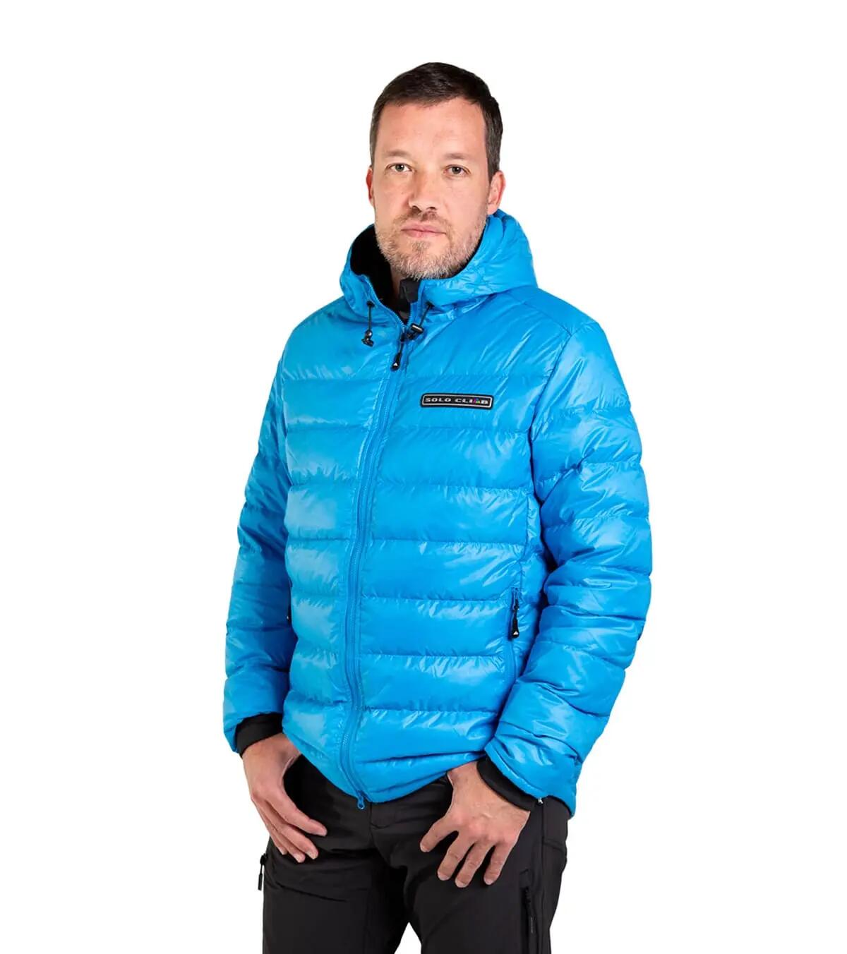 Chaqueta de Plumas para Montaña y Trekking Khumbu Ultra Lite Hombre Azul 2/5