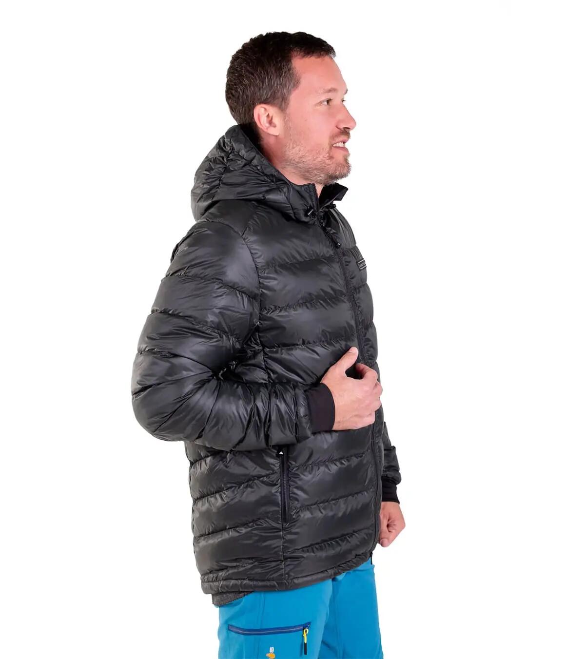 Casaco De Penas Khumbu Lite Trekking Homem Térmica Preto 4/5