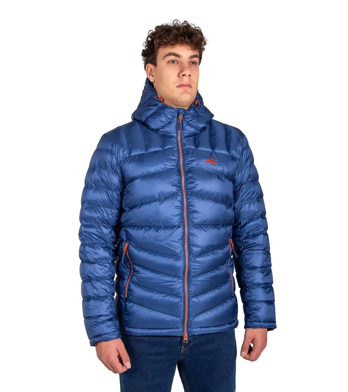 Chaqueta Térmica de Plumas para Montaña y Escalada Ragnarok Hombre Azul-Naranja 2/5