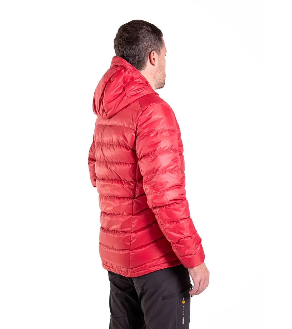 Casaco De Penas Khumbu Lite Trekking Homem Térmica Vermelho 2/5