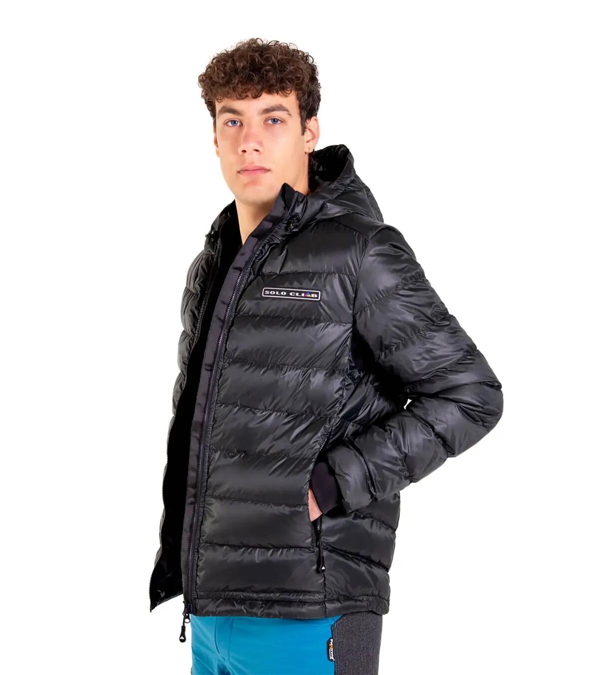 Casaco De Penas Khumbu Lite Trekking Homem Térmica Preto 3/5