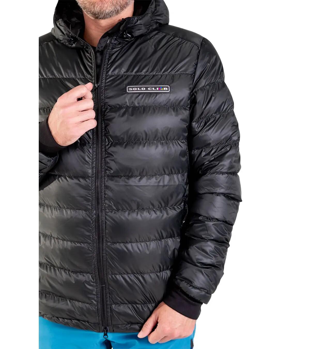 Casaco De Penas Khumbu Lite Trekking Homem Térmica Preto 2/5