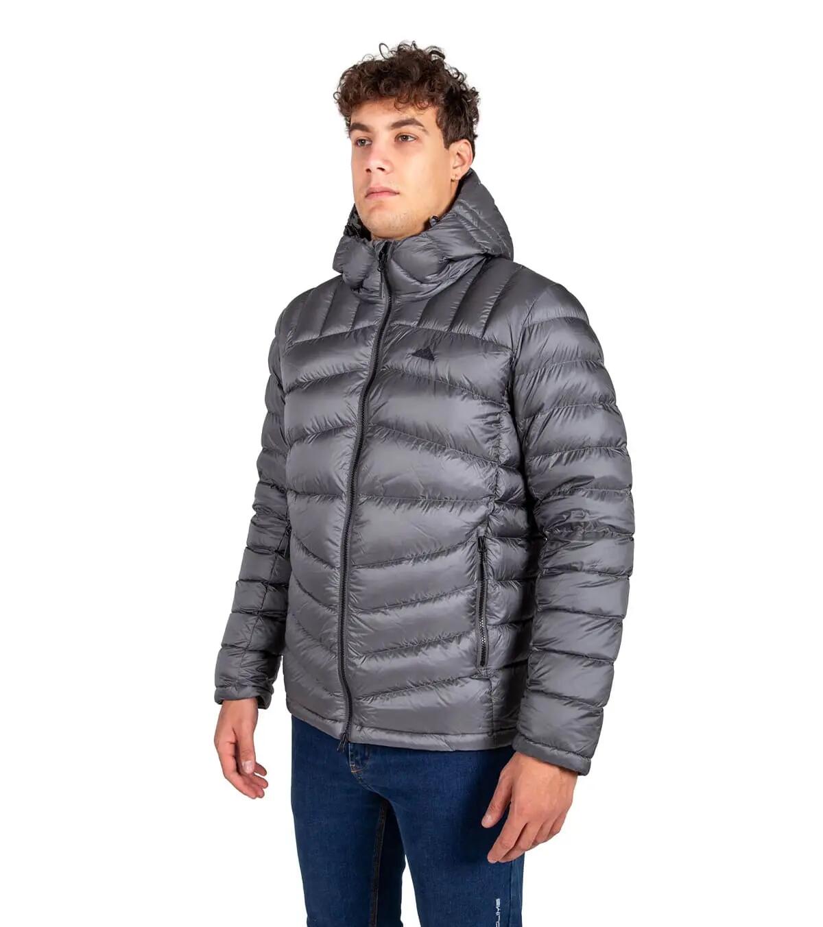 Chaqueta Térmica de Plumas para Montaña y Escalada Ragnarok Hombre Gris-Negro 2/5