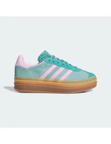 adidas Gazelle Bold Women's Shoes Green/Pink 3/6