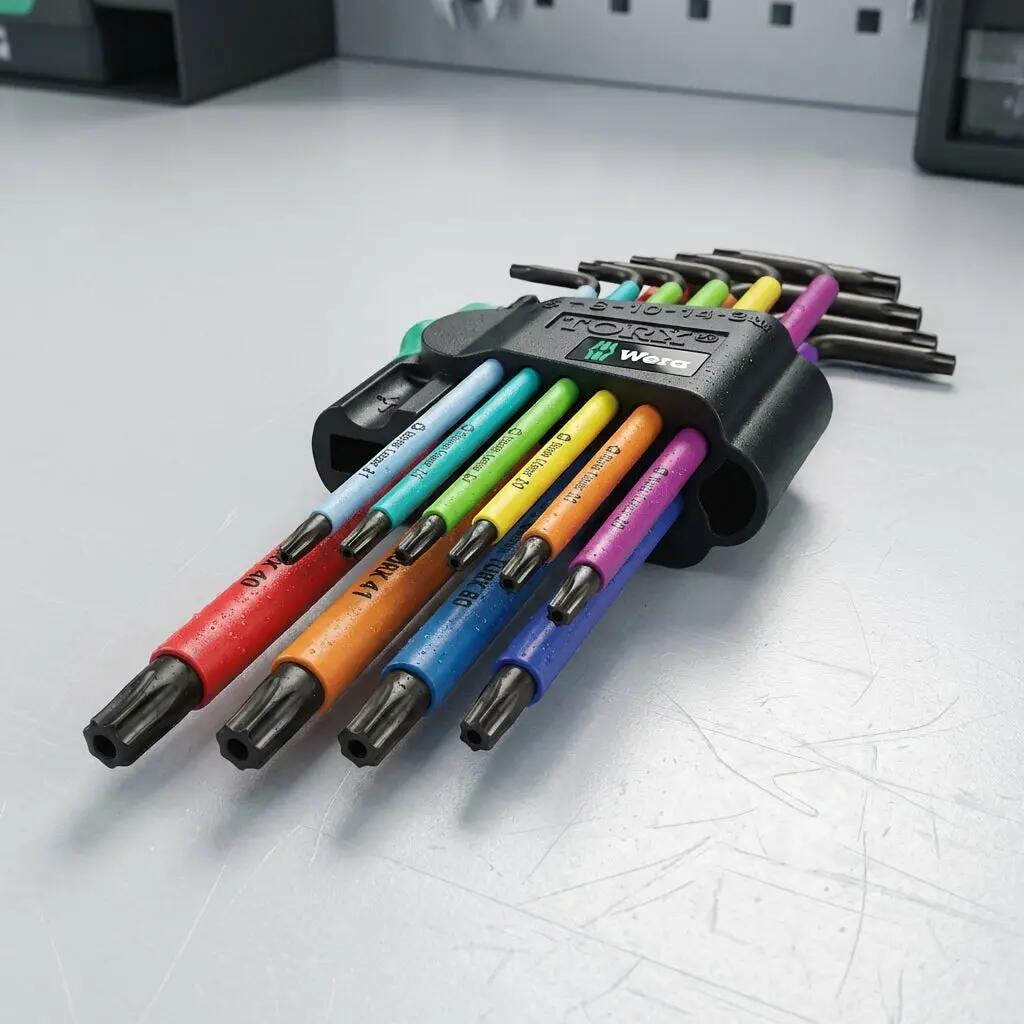 Metric allen wrench set Wera BlackLaser-967/9 TORX BO Multicolour 2/2