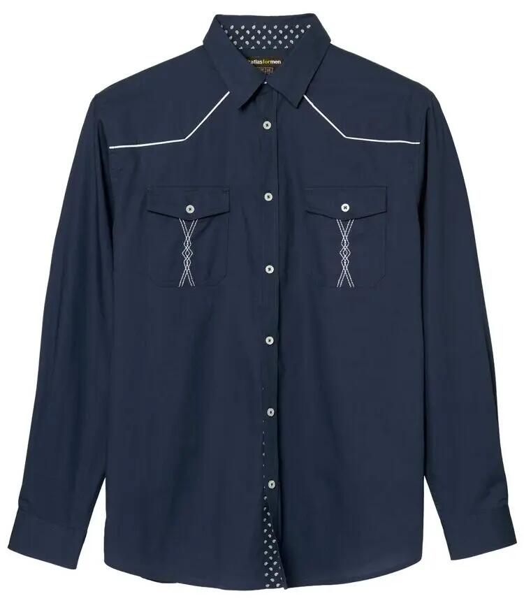 La Chemise Popeline Marine Country 6/7