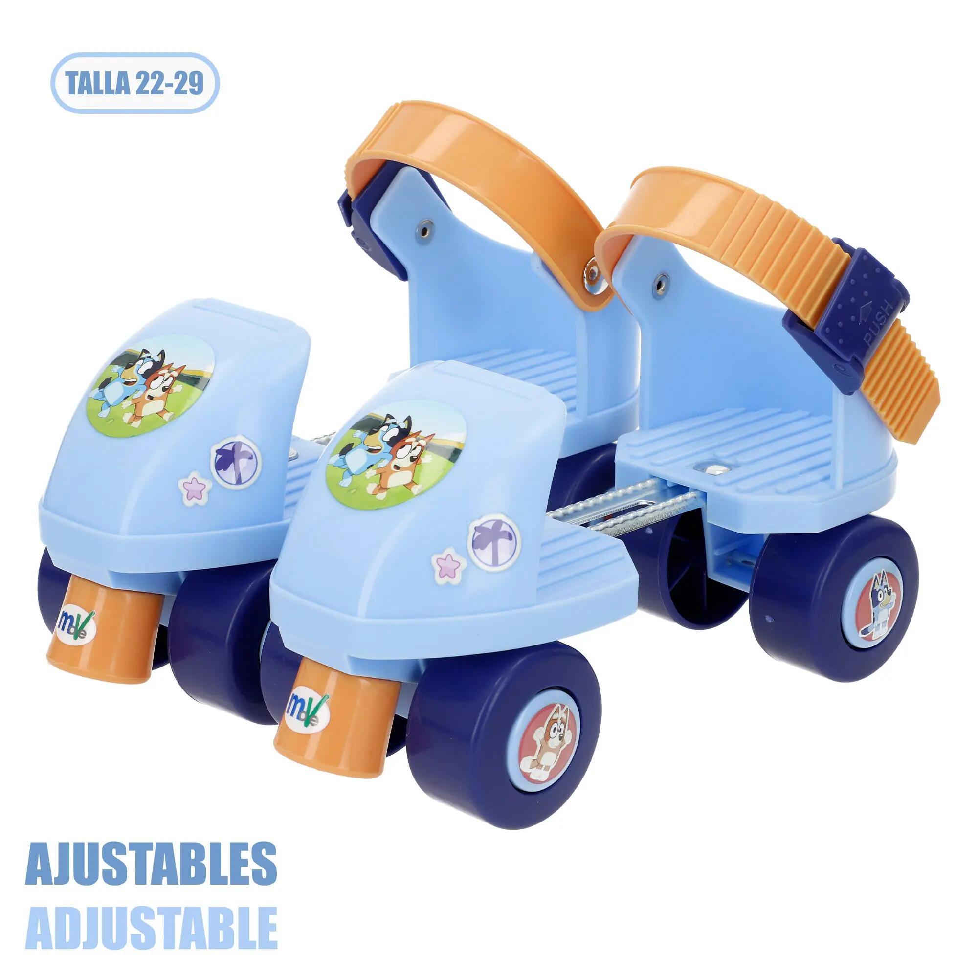 Bluey Patines 4 ruedas ajustables talla 22-29 máx. 20 kg 2/7