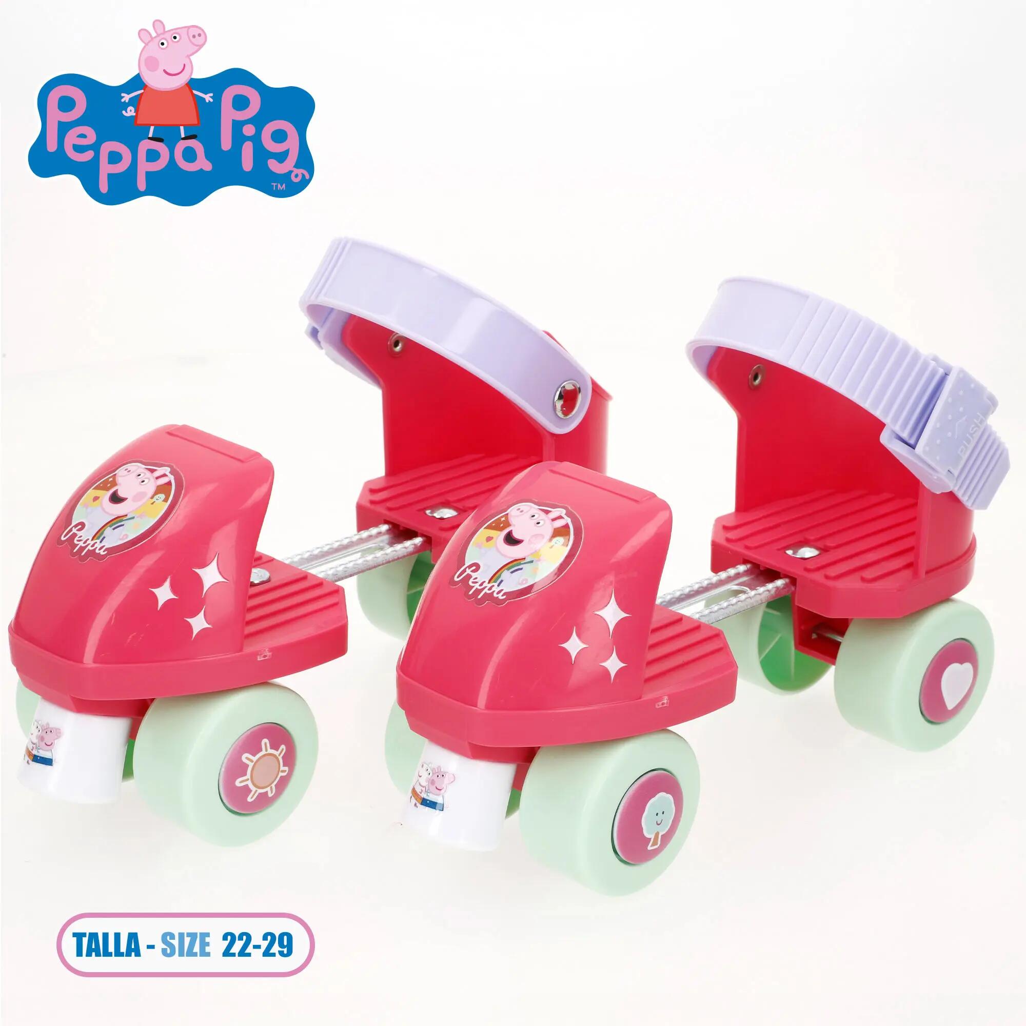 Peppa Pig Patines 4 ruedas ajustables talla 22-29 máx. 20 kg +3 años 2/7