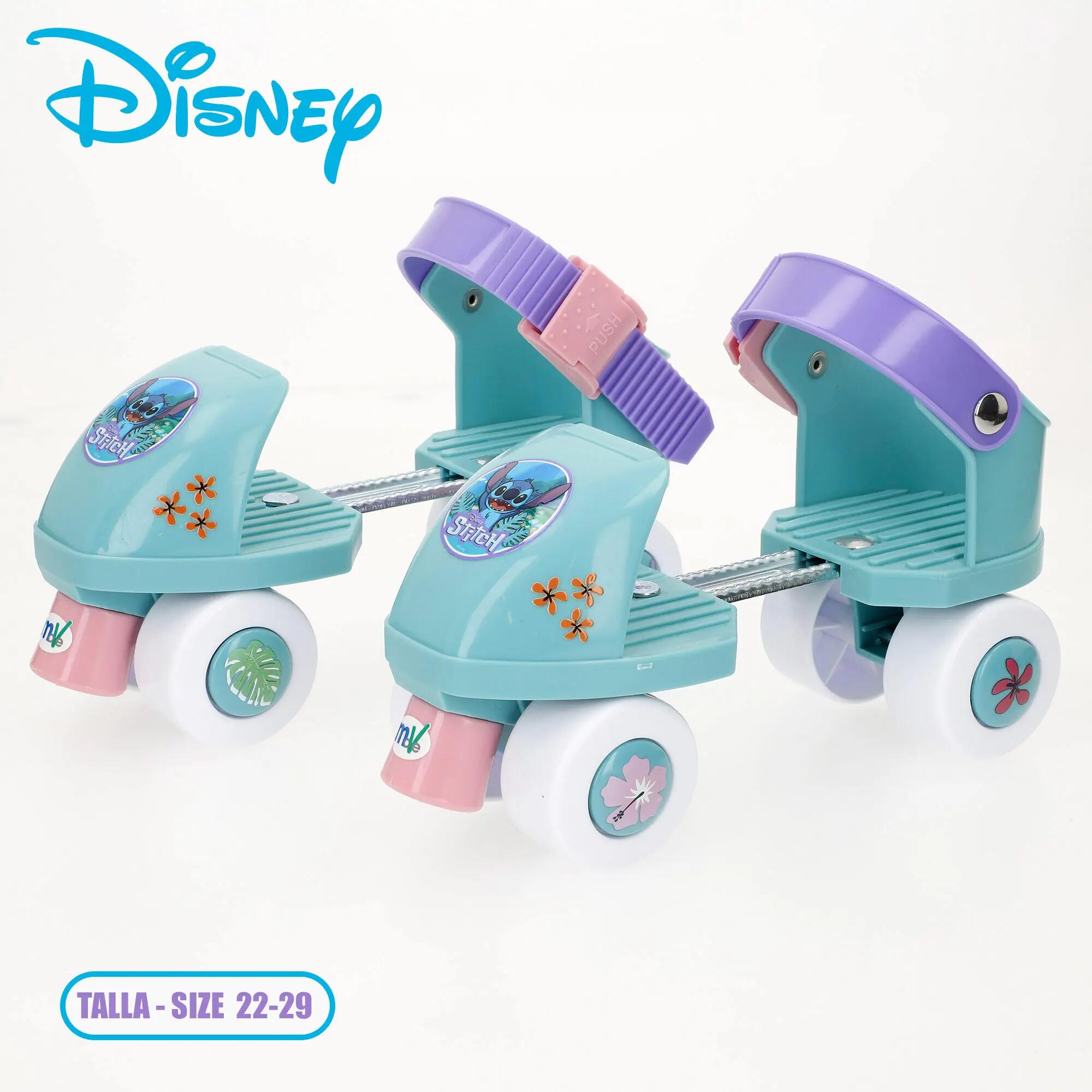 Patins Stitch de 4 rodas, ajustáveis, tamanho 22-29, máx. 20 kg, +3 anos 2/7