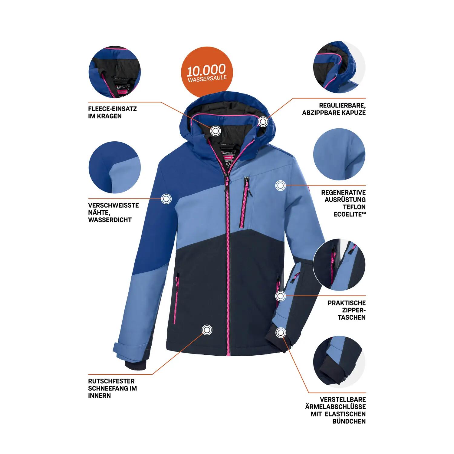 Kinder, Mädchen Skijacke KSW 166 GRLS SKI JCKT 10/11