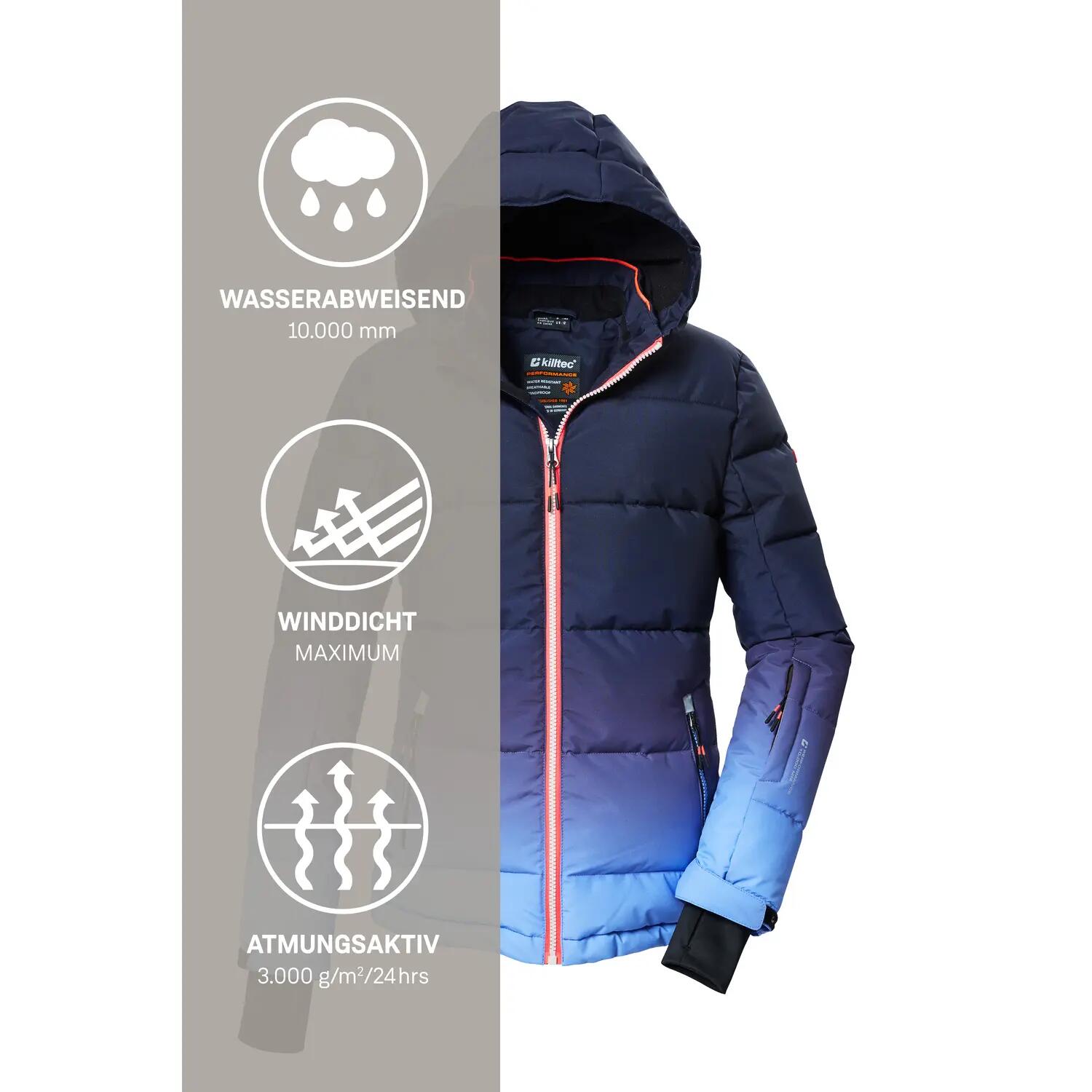 Kinder, Mädchen Ski-Steppjacke KSW 330 GRLSQLTD JCKT 14/14