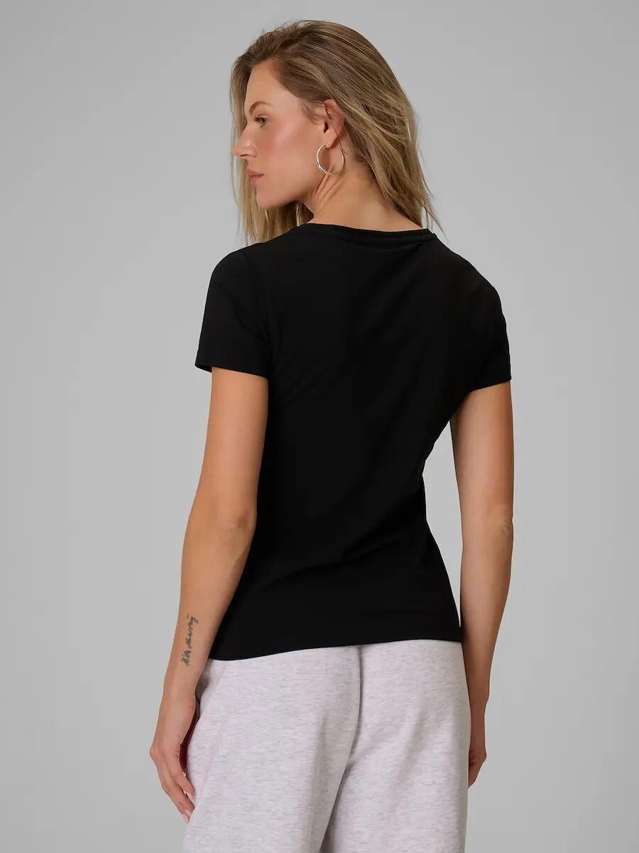 T-shirt slim gładki damski 4F 2/6
