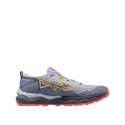 Hardloopschoenen mizuno wave daichi 9 kleur ijslands blauw/citroengeel/koraal