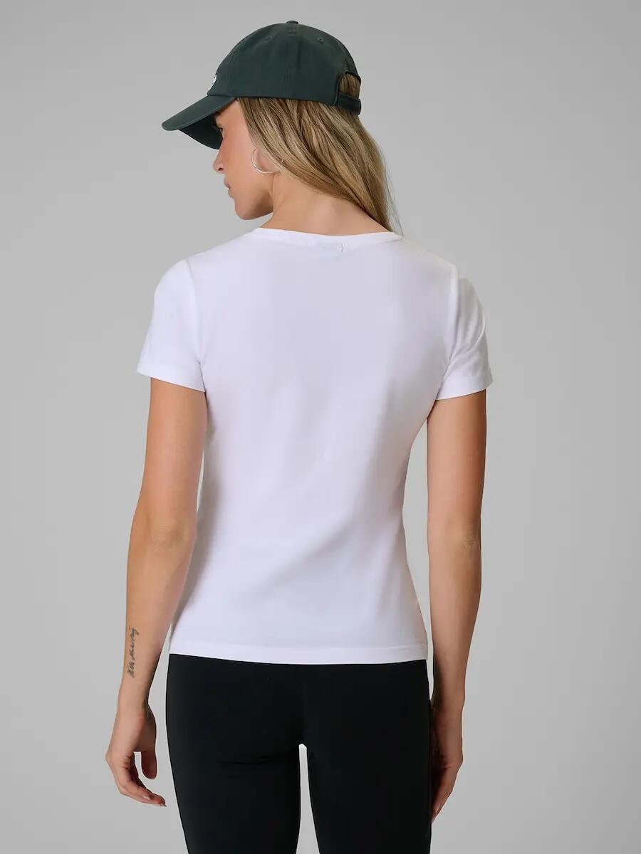 T-shirt slim gładki damski 4F 2/6