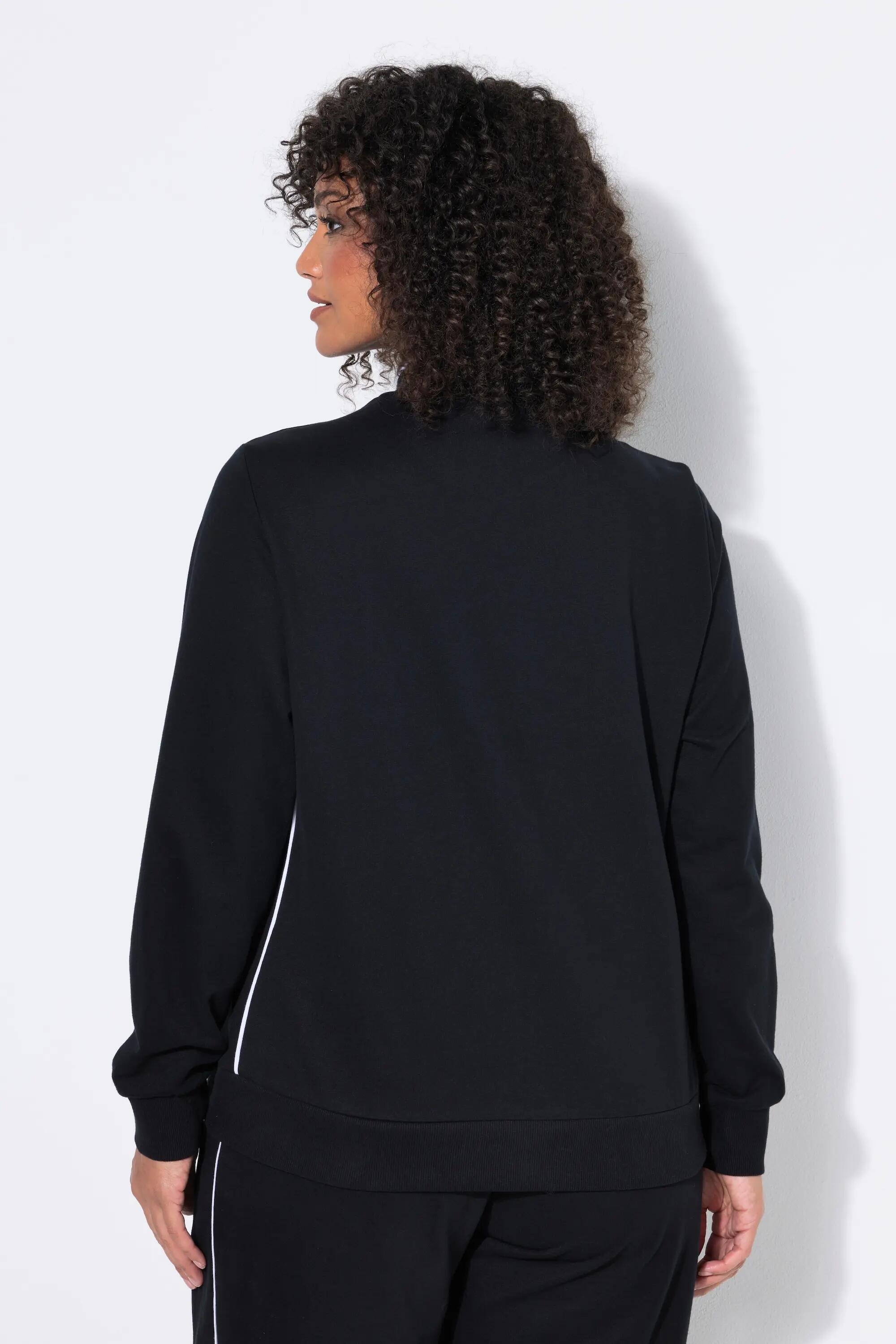Damen Sweatjacke kurz Stehkragen Langarm 2/6