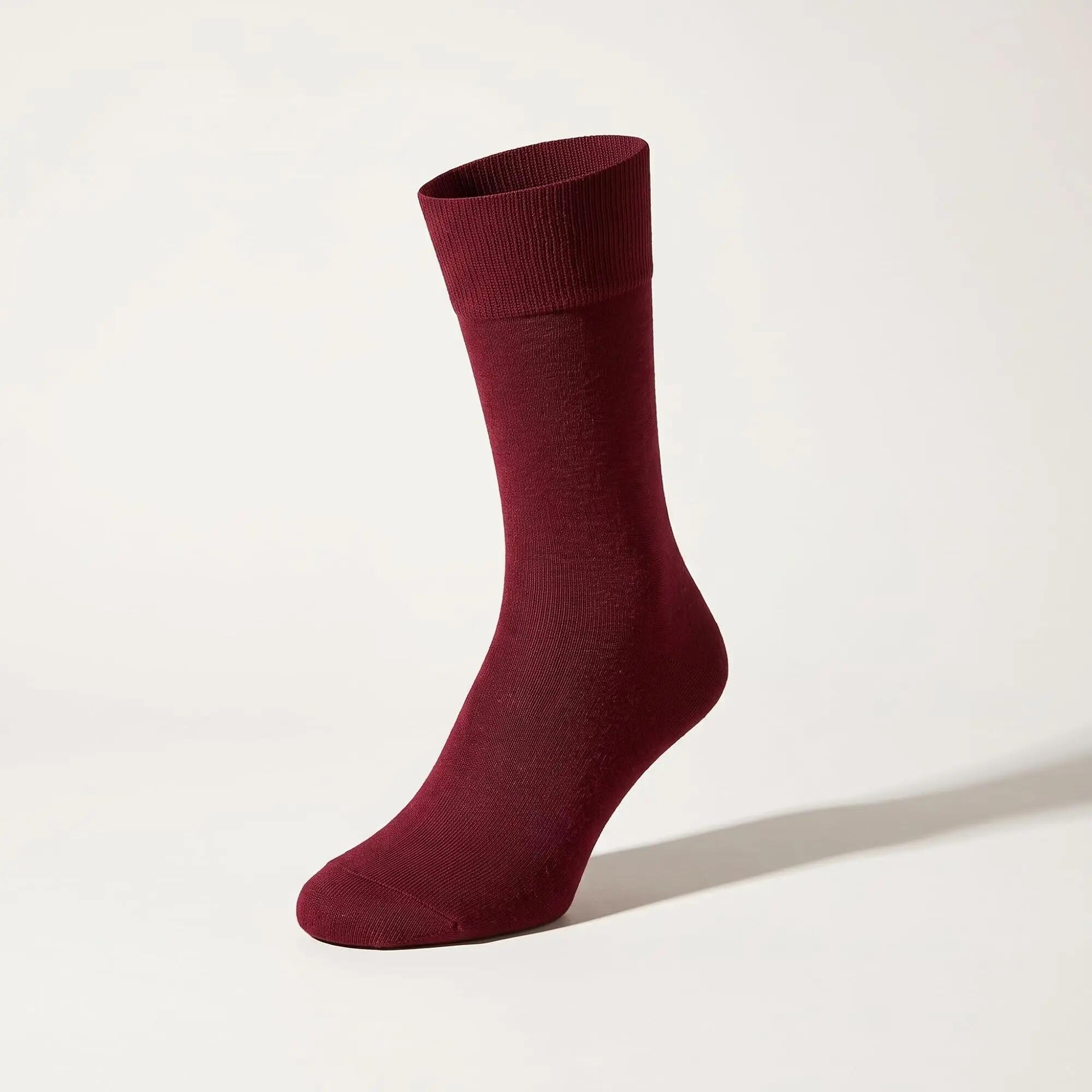 Damen Herren Businesssocken Merinowolle warm Baumwolle innen Komfortbund 4 Paar 4/4