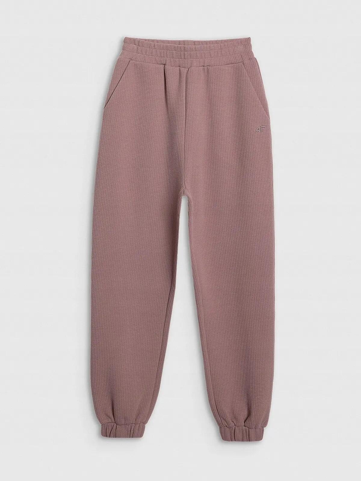 PANTALONI DA JOGGING DA DONNA 4F IN MAGLIA A NIDO D'APE TTROF1184 M 8/11