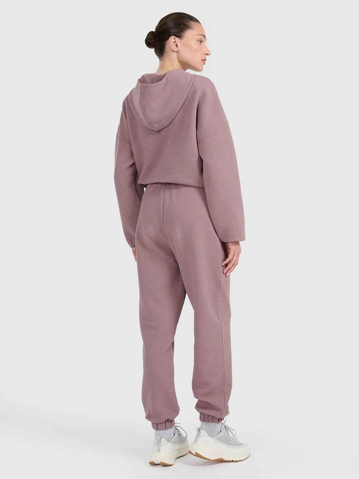 PANTALONI DA JOGGING DA DONNA 4F IN MAGLIA A NIDO D'APE TTROF1184 M 7/11