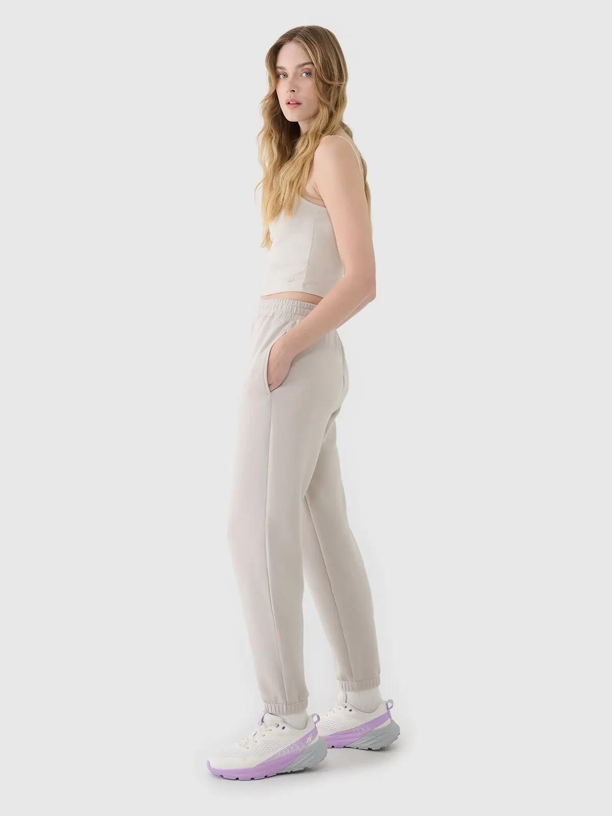 SPODNIE DAMSKIE 4F DRESOWE XL JOGGERY Z MODALEM TTROF1010 5/8