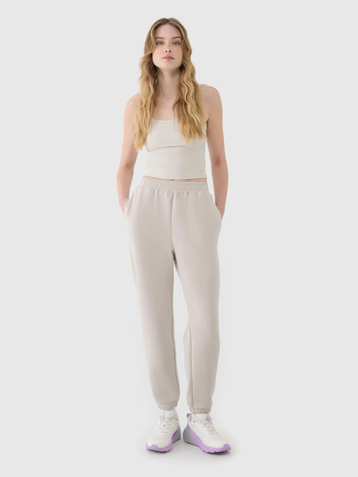 SPODNIE DAMSKIE 4F DRESOWE XL JOGGERY Z MODALEM TTROF1010 3/8