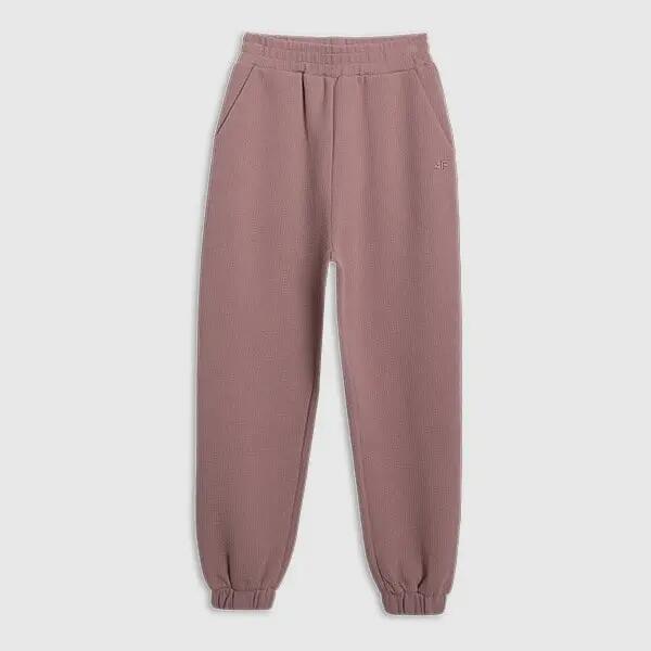 PANTALONI DA JOGGING DA DONNA 4F IN MAGLIA A NIDO D'APE TTROF1184 M 10/11