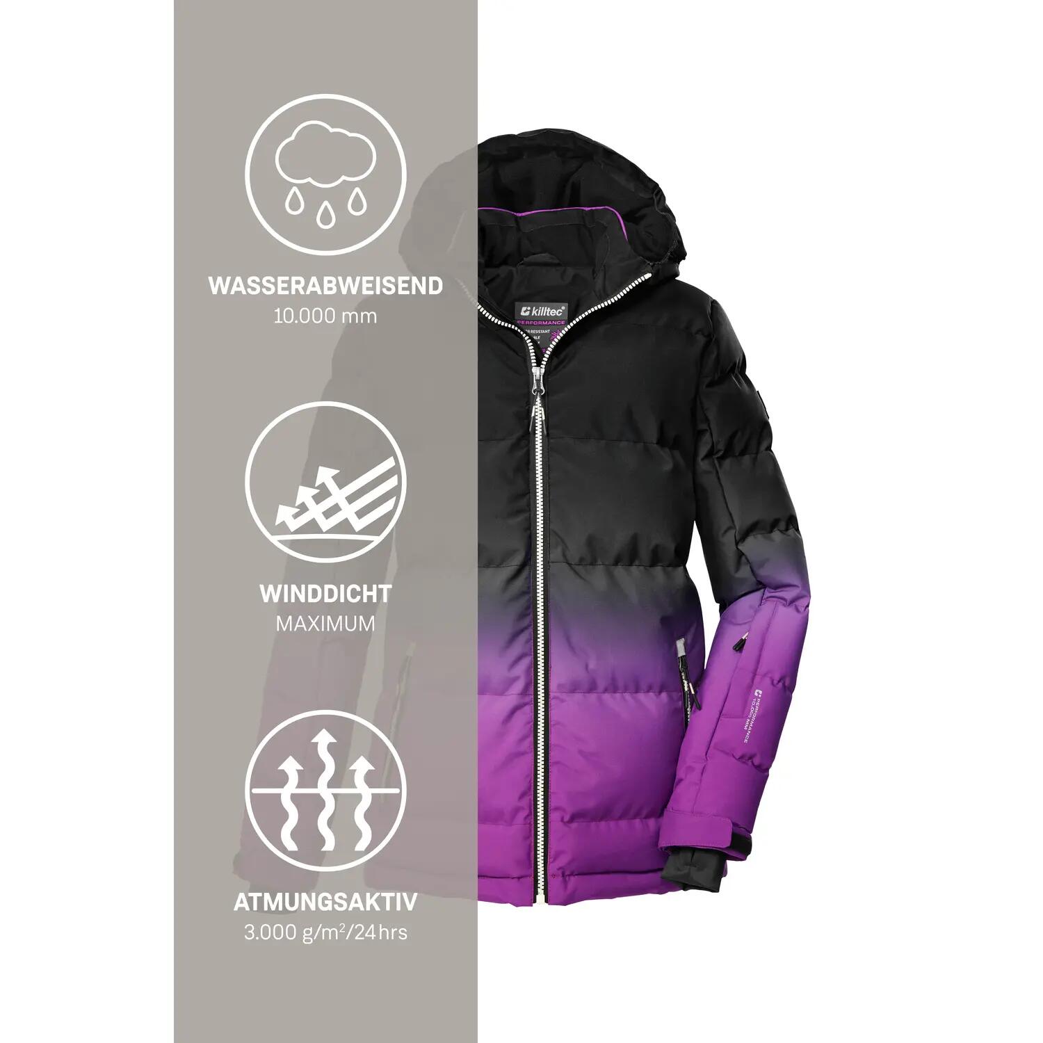 Kinder, Mädchen Ski-Steppjacke KSW 330 GRLSQLTD JCKT 6/7