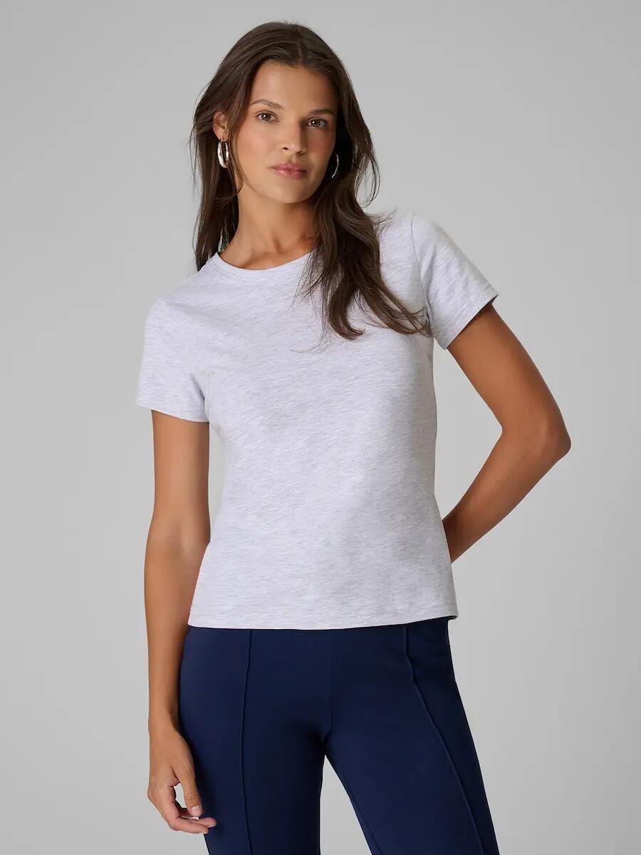 T-shirt slim gładki damski 4F 1/6