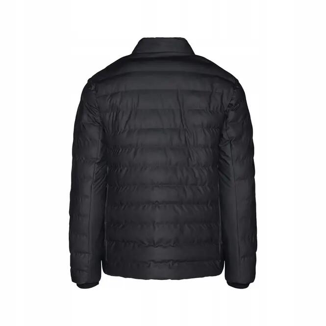 Kurtka męska przejściowa Rains puchowa czarna Trekker Jacket 1543-05 XXS/XS 3/4