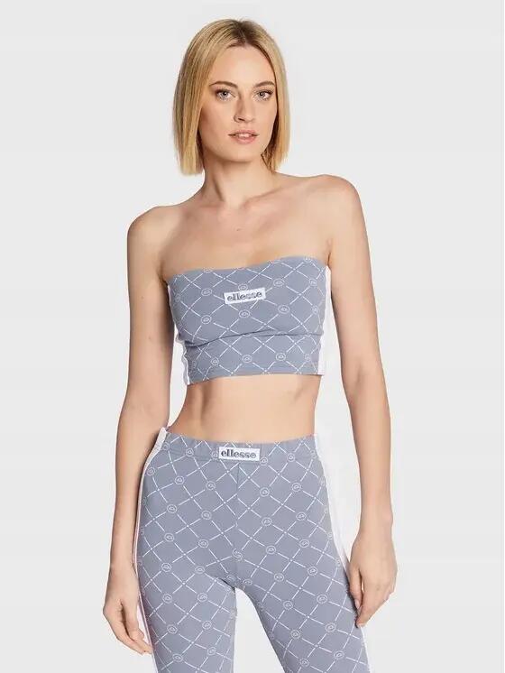 ELLESSE TOP DAMSKI M      logo SZARY 1/6