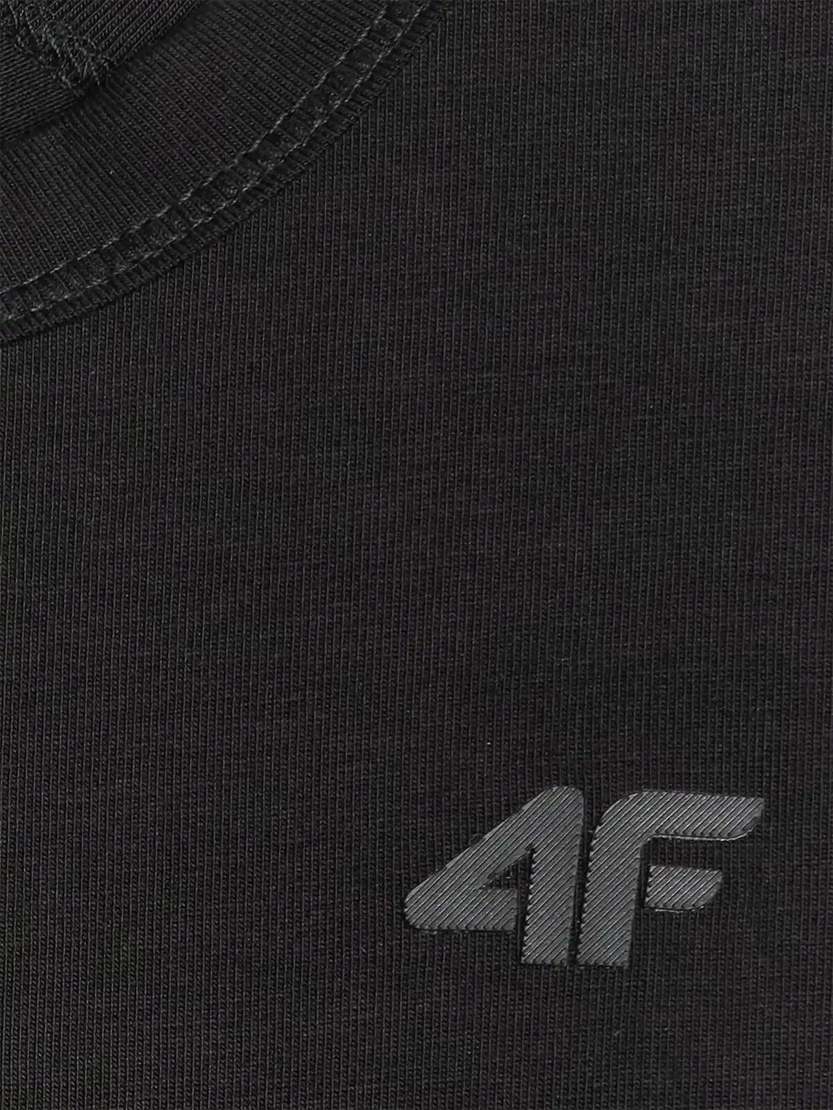KOSZULKA DAMSKA BOKSERKA 4F BEZ RĘKAWÓW NA RAMIĄCZKA  logo CZARNY 5/6