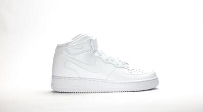 Heren – sneaker – mid, klassiek – air force 1 ’07 – wit