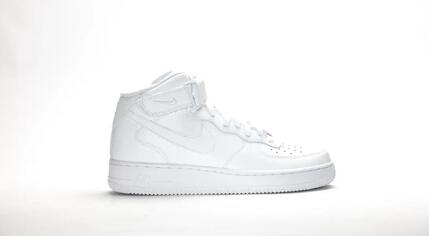 baskets - hommes - mid, classique - Air Force 1 '07 - blanc
