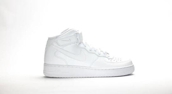 baskets - hommes - mid, classique - Air Force 1 '07 - blanc