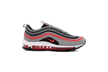 Homme - Running - Baskets - Nike Air Max 97 - Gris Loup Rouge Radieux - EU 47