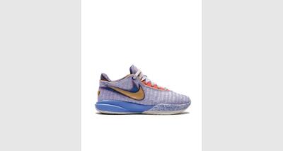 Heren - basketbalschoenen - glanzend, paars en goud - lebron 20 - paars
