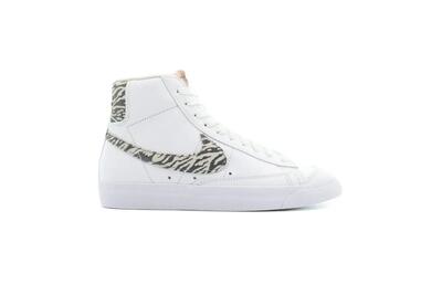 Dames – sneakers – schoenen – zebraprint, leer – blazer mid 77 se – wit