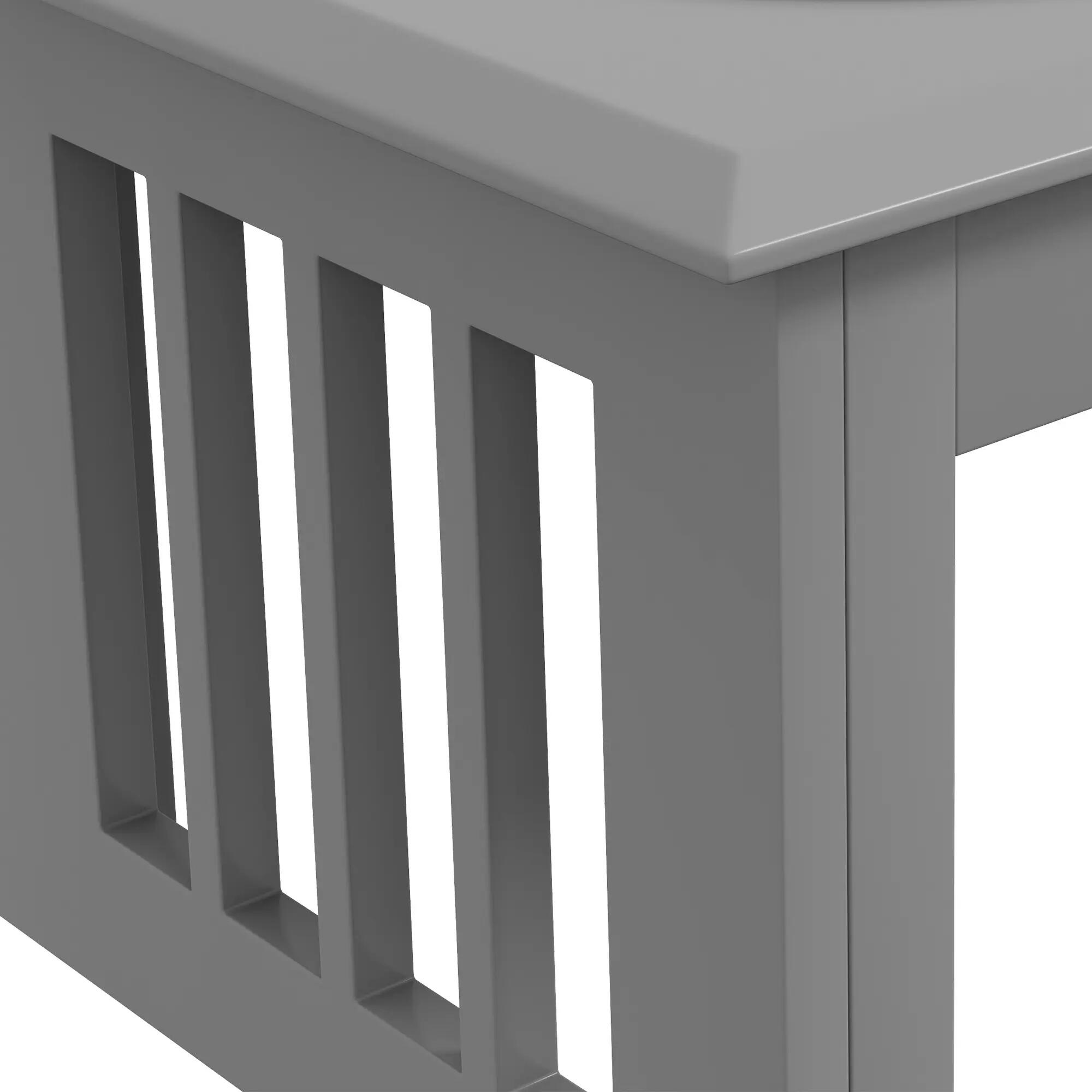 Comedero para Perros PawHut 58.4x30.5x25.4 cm Gris 5/5