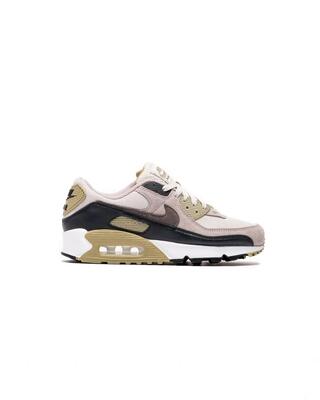Heren – vrijetijdsschoenen – sneakers, neutraal olive-wit – air max 90 – wit