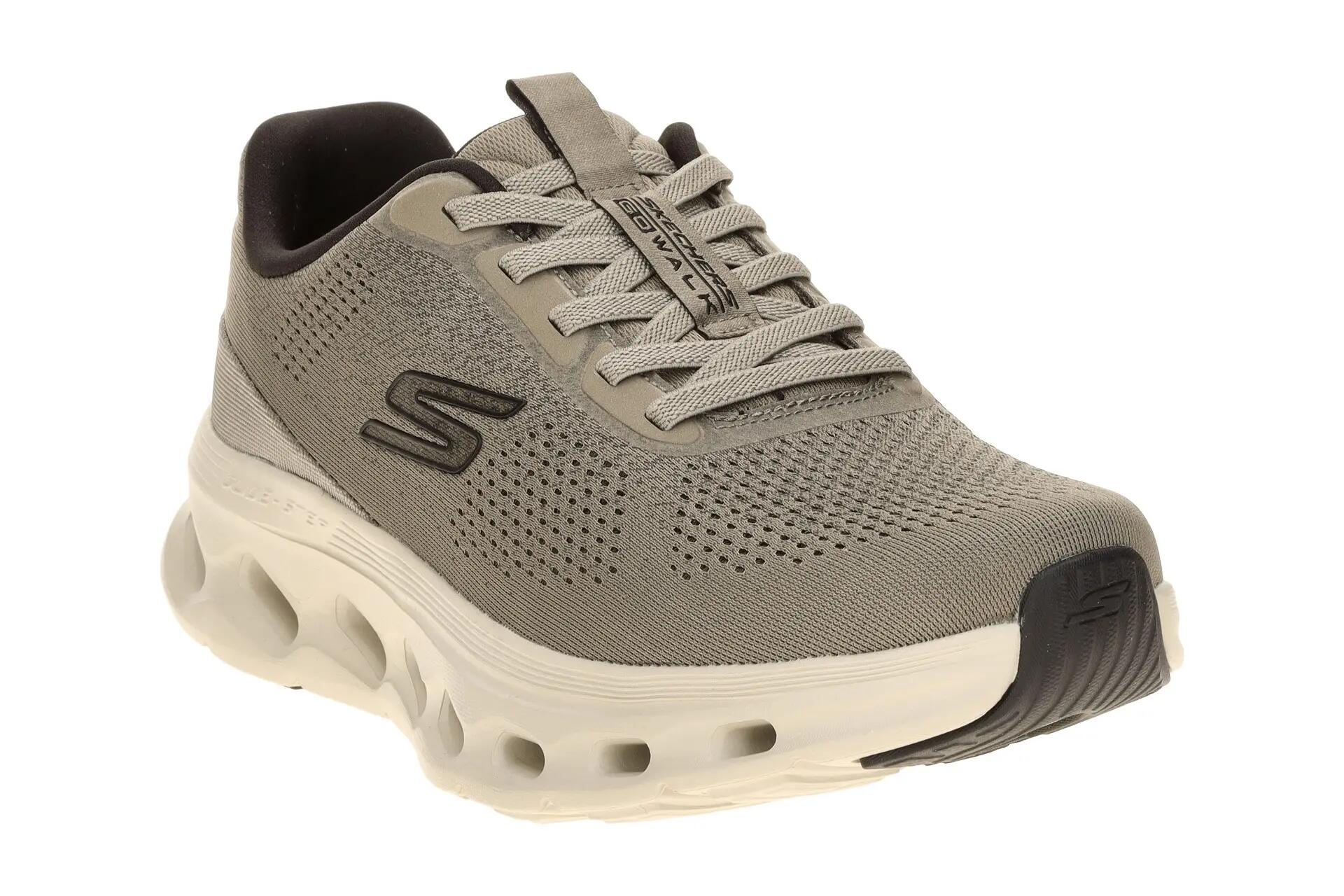 Skechers Go Walk Gliede Step Schuhe Slipper taupe grau 217020 3/7