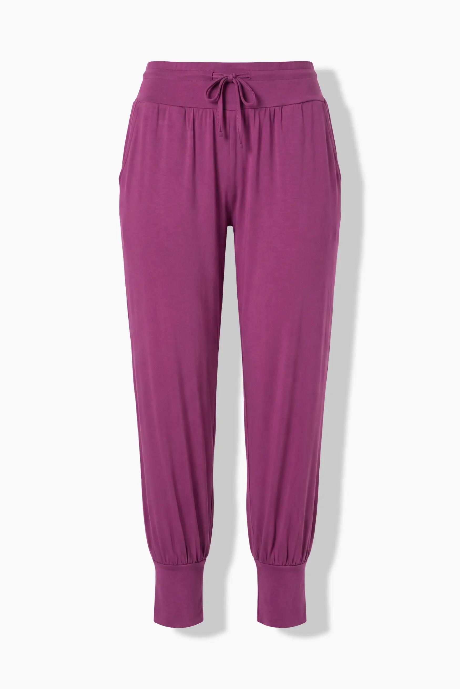 Dames Yogabroek wijde pijpen elastische tailleband koord 7/7